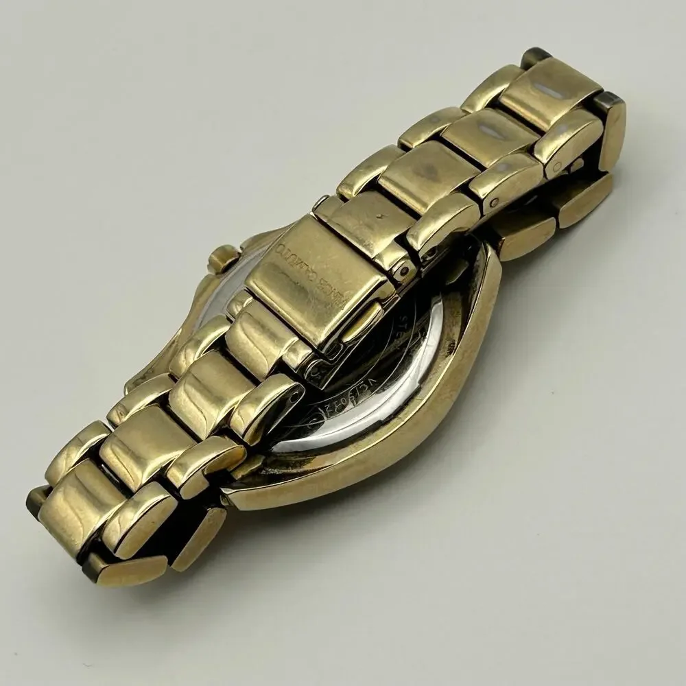 Vince Camuto Gold Tone St. Steel Women’s Analog Watch, Working New Battery